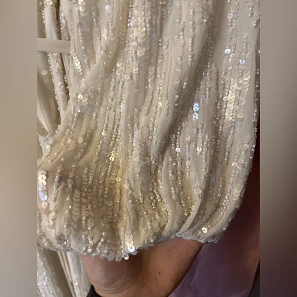 BHLDN Casey Sample Wedding Dress Size 14 - Picture 10 of 10